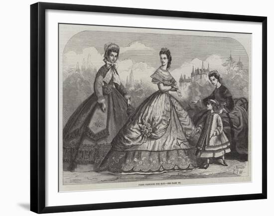 Paris Fashions for May-Frederic Theodore Lix-Framed Giclee Print