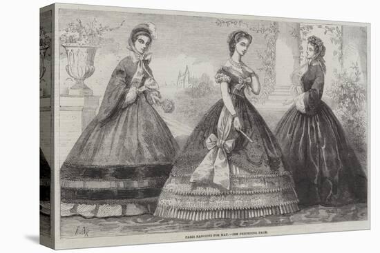 Paris Fashions for May-Frederic Theodore Lix-Stretched Canvas