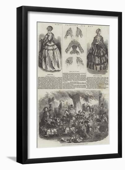 Paris Fashions for May-null-Framed Premium Giclee Print