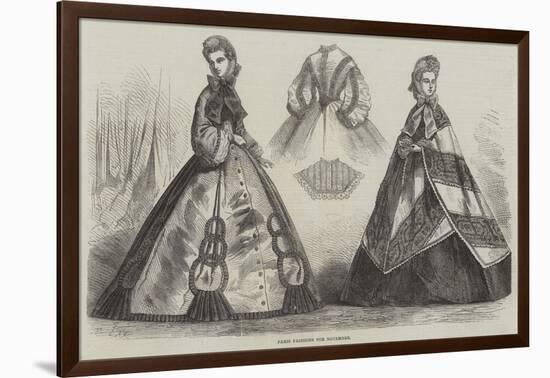 Paris Fashions for November-Frederic Theodore Lix-Framed Giclee Print