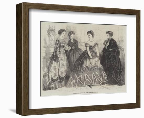 Paris Fashions for the New Year-null-Framed Giclee Print