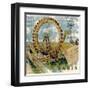 Paris Ferris Wheel-Elizabeth Jordan-Framed Art Print