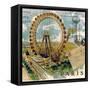 Paris Ferris Wheel-Elizabeth Jordan-Framed Stretched Canvas