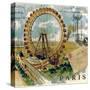 Paris Ferris Wheel-Elizabeth Jordan-Stretched Canvas