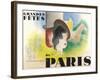 Paris Festval Poster-null-Framed Art Print