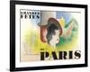 Paris Festval Poster-null-Framed Art Print