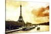 Paris Fiery Sunset-Philippe Hugonnard-Stretched Canvas