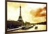 Paris Fiery Sunset-Philippe Hugonnard-Framed Giclee Print