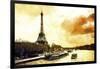 Paris Fiery Sunset-Philippe Hugonnard-Framed Giclee Print