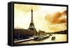 Paris Fiery Sunset-Philippe Hugonnard-Framed Stretched Canvas