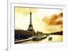 Paris Fiery Sunset-Philippe Hugonnard-Framed Giclee Print