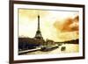 Paris Fiery Sunset-Philippe Hugonnard-Framed Giclee Print