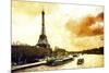 Paris Fiery Sunset-Philippe Hugonnard-Mounted Giclee Print