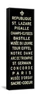 Paris Fleur de Lis Sign-null-Framed Stretched Canvas