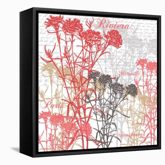 Paris Floral-Bee Sturgis-Framed Stretched Canvas