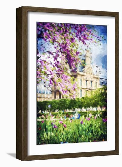 Paris Flowers III - In the Style of Oil Painting-Philippe Hugonnard-Framed Giclee Print