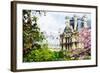 Paris Flowers IV - In the Style of Oil Painting-Philippe Hugonnard-Framed Giclee Print