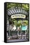 Paris Focus - Abbesses Metro-Philippe Hugonnard-Framed Stretched Canvas