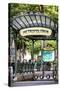 Paris Focus - Abbesses Metro-Philippe Hugonnard-Stretched Canvas