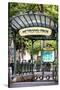 Paris Focus - Abbesses Metro-Philippe Hugonnard-Stretched Canvas