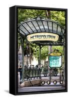 Paris Focus - Abbesses Metro-Philippe Hugonnard-Framed Stretched Canvas