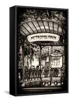 Paris Focus - Abbesses Metro-Philippe Hugonnard-Framed Stretched Canvas