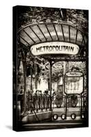 Paris Focus - Abbesses Metro-Philippe Hugonnard-Stretched Canvas