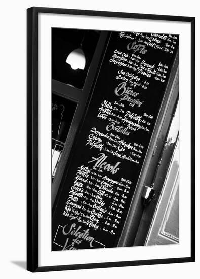 Paris Focus - Bar Menu-Philippe Hugonnard-Framed Photographic Print