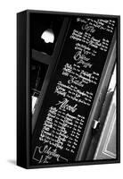 Paris Focus - Bar Menu-Philippe Hugonnard-Framed Stretched Canvas