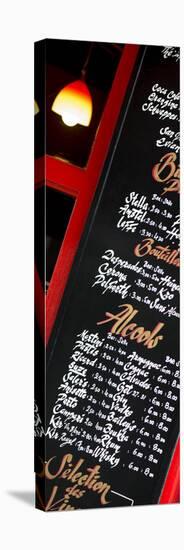 Paris Focus - Bar Menu-Philippe Hugonnard-Stretched Canvas