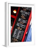 Paris Focus - Bar Menu-Philippe Hugonnard-Framed Photographic Print