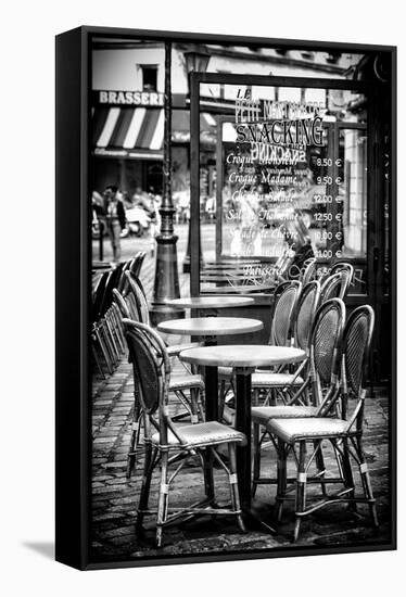 Paris Focus - Brasserie Montmartre-Philippe Hugonnard-Framed Stretched Canvas