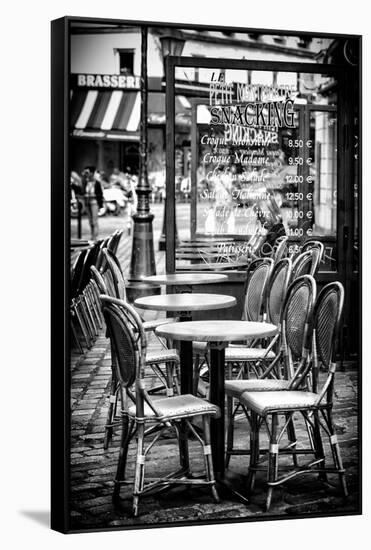 Paris Focus - Brasserie Montmartre-Philippe Hugonnard-Framed Stretched Canvas