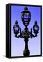 Paris Focus - Colors French Lamppost-Philippe Hugonnard-Framed Stretched Canvas