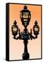 Paris Focus - Colors French Lamppost-Philippe Hugonnard-Framed Stretched Canvas