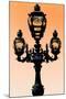 Paris Focus - Colors French Lamppost-Philippe Hugonnard-Mounted Photographic Print