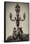 Paris Focus - French Lamppost-Philippe Hugonnard-Framed Stretched Canvas