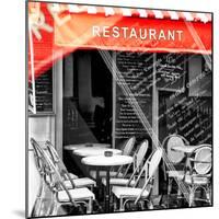 Paris Focus - French Restaurant-Philippe Hugonnard-Mounted Photographic Print