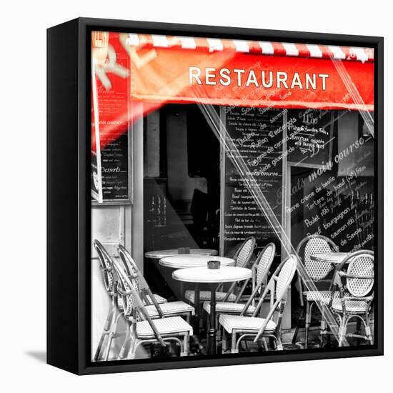 Paris Focus - French Restaurant-Philippe Hugonnard-Framed Stretched Canvas