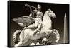 Paris Focus - French Sculpture with an Obelisk-Philippe Hugonnard-Framed Stretched Canvas