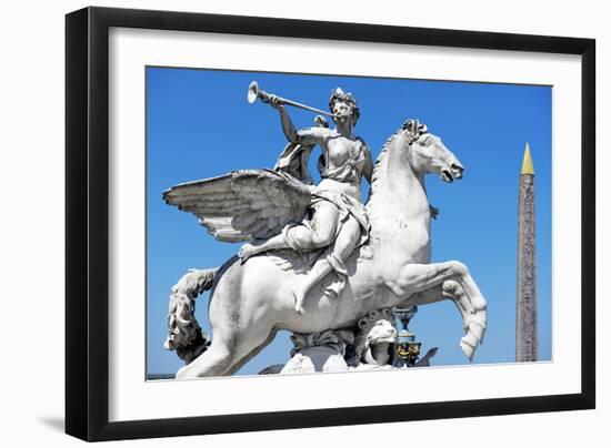 Paris Focus - French Sculpture with an Obelisk-Philippe Hugonnard-Framed Photographic Print