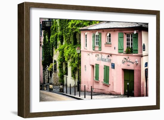 Paris Focus - La Maison Rose in Montmartre-Philippe Hugonnard-Framed Photographic Print