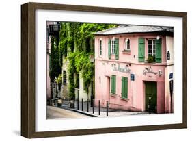 Paris Focus - La Maison Rose in Montmartre-Philippe Hugonnard-Framed Photographic Print