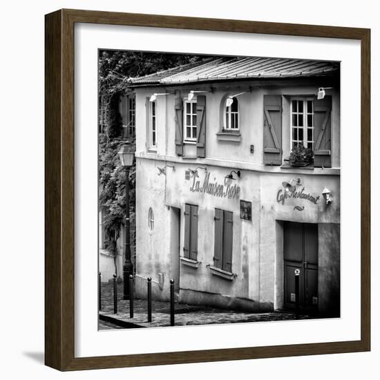 Paris Focus - La Maison Rose in Montmartre-Philippe Hugonnard-Framed Photographic Print