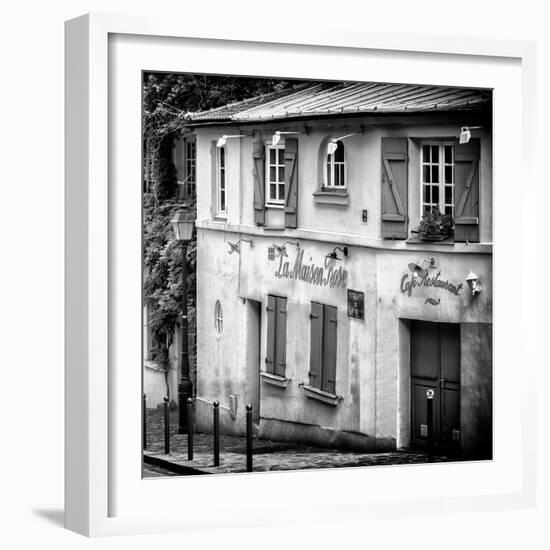 Paris Focus - La Maison Rose in Montmartre-Philippe Hugonnard-Framed Photographic Print