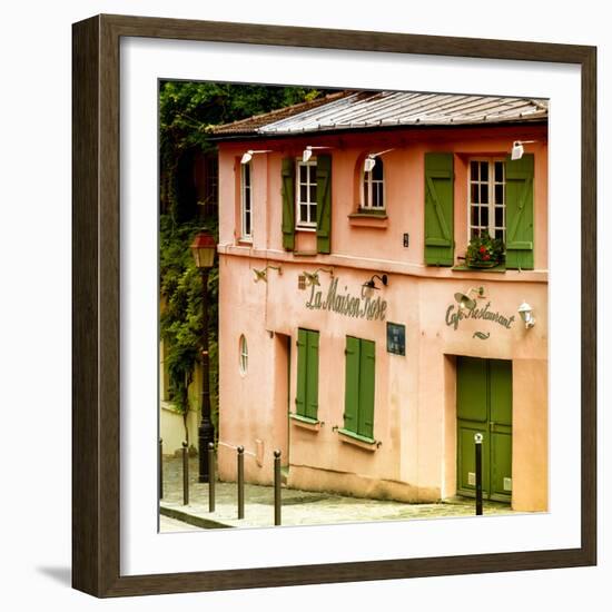 Paris Focus - La Maison Rose in Montmartre-Philippe Hugonnard-Framed Photographic Print