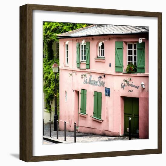 Paris Focus - La Maison Rose in Montmartre-Philippe Hugonnard-Framed Photographic Print