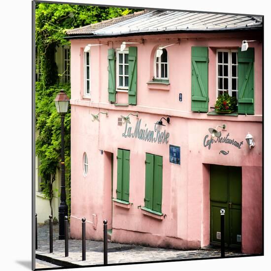 Paris Focus - La Maison Rose in Montmartre-Philippe Hugonnard-Mounted Photographic Print