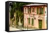 Paris Focus - La Maison Rose in Montmartre-Philippe Hugonnard-Framed Stretched Canvas