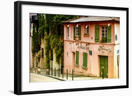 Paris Focus - La Maison Rose in Montmartre-Philippe Hugonnard-Framed Photographic Print